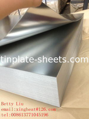 T3BA ধাতব টিনপ্লেট শীট 600mm-990mm প্রস্থ উচ্চ শক্তি