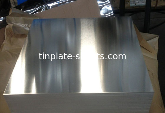 ক্যান প্যাকেজিং সমাধান জন্য টিন Plated স্টীল Tinplate শীট উজ্জ্বল পাথর সিলভার ম্যাট