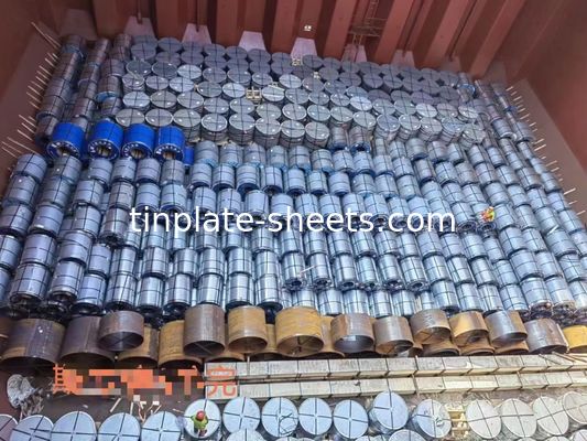 3-8 টন টিন মুক্ত স্টিল কয়েল JIS G3303 স্ট্যান্ডার্ড পাথর পৃষ্ঠ সমাপ্ত T3 T4 T5