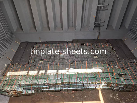 ভাল মানের টিনপ্লেট শীট JIS G3303 স্ট্যান্ডার্ড T3 T4 T5 DR8 2.8/2.8 STONE FINISH ইলেক্ট্রোলাইটিক টিনপ্লেট শীট