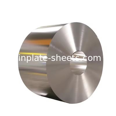 প্রস্থ 512-986mm প্রাইম ইলেক্ট্রোলাইটিক টিনপ্লেট কয়েল টিন লেপ 2.8/2.8 T4 T5 DR8 TS260 TH520