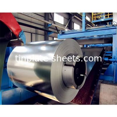 প্রস্থ 512-986mm প্রাইম ইলেক্ট্রোলাইটিক টিনপ্লেট কয়েল টিন লেপ 2.8/2.8 T4 T5 DR8 TS260 TH520