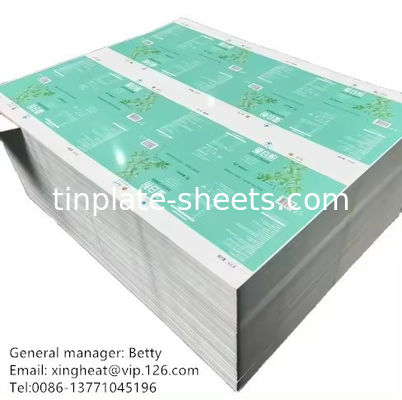 উচ্চ পারফরম্যান্স T2-T5 MR SPCC TFS স্টিল শীট 100% পুনর্ব্যবহারযোগ্যতা 2.0/2.0