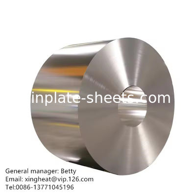 0.15-0.49mm টিনপ্লেট শীট টিনপ্লেট রোল 1.1/1.1-5.6/5.6 টিন লেপ টিনপ্লেট শীট দীর্ঘস্থায়ী সুরক্ষা