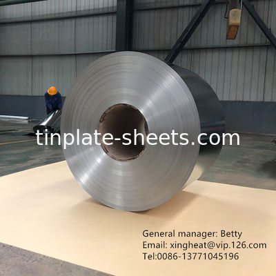 1.5-1.85MT ইলেক্ট্রোলাইটিক টিন প্লেট কয়েল T2/T2.5/T3/T4/T5/DR8/DR9 টেম্পারেট টাইপ 2.8/2.8 2.0/2.0