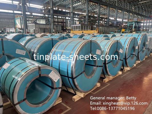 উচ্চ পারফরম্যান্স T2- T5 MR SPCC TFS স্টিল শীট 100% পুনর্ব্যবহারযোগ্যতা