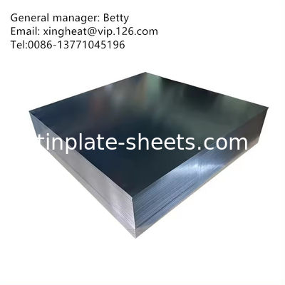 উচ্চ পারফরম্যান্স T2-T5 MR SPCC TFS স্টিল শীট 100% পুনর্ব্যবহারযোগ্যতা