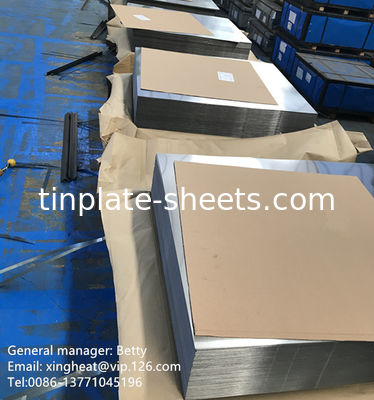 ক্রোমিয়াম লেপ টিন মুক্ত ইস্পাত শীট 0.17mm - 0.48mm কাস্টমাইজড