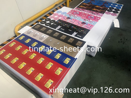 উচ্চ পারফরম্যান্স T2- T5 MR SPCC TFS স্টিল শীট 100% পুনর্ব্যবহারযোগ্যতা T3