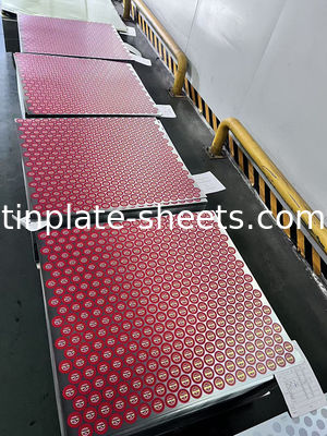 JIS G3303 এবং EN10202 ASTM624 বিভিন্ন আকারের রাসায়নিক ক্যান এবং খাদ্য ক্যানগুলির জন্য স্ট্যান্ডার্ড টিনপ্লেট শীট