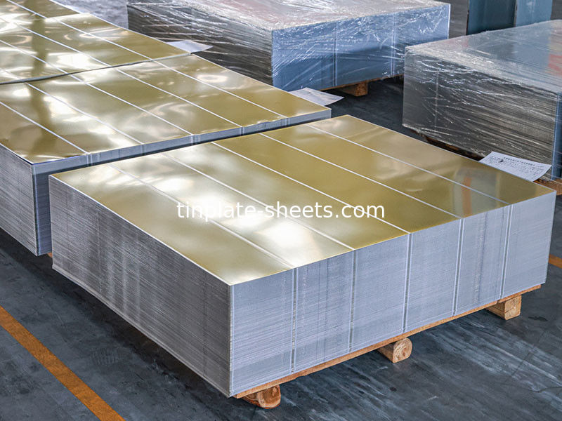 JIS G3303 EN10202 এবং ASTM624 স্ট্যান্ডার্ড টিনপ্লেট শীট রাসায়নিক ক্যান এবং খাদ্য ক্যান এবং প্রতিযোগিতামূলক