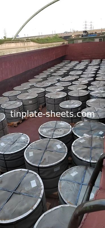 ভাল মানের টিনপ্লেট কয়েল 0.15mm-0.49mm বেধ 2.8/2.8 2.0/2.0 টিন লেপ T2.5 T4 T5 পাথর সমাপ্তি উজ্জ্বল সমাপ্তি