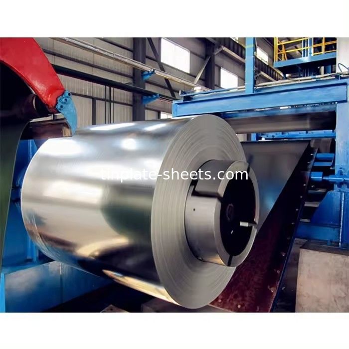 প্রস্থ 512-986mm প্রাইম ইলেক্ট্রোলাইটিক টিনপ্লেট কয়েল টিন লেপ 2.8/2.8 T4 T5 DR8 TS260 TH520