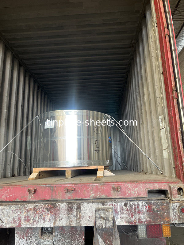 প্রস্থ 512-980mm প্রধান ইলেক্ট্রোলাইটিক টিনপ্লেট উচ্চ জারা প্রতিরোধের টিনপ্লেট মিল কারখানা 2.0/2.0