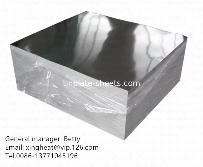 OEM ভাল মুদ্রণযোগ্যতা টিন মুক্ত ইস্পাত শীট জারা প্রতিরোধী T3 T4 T5