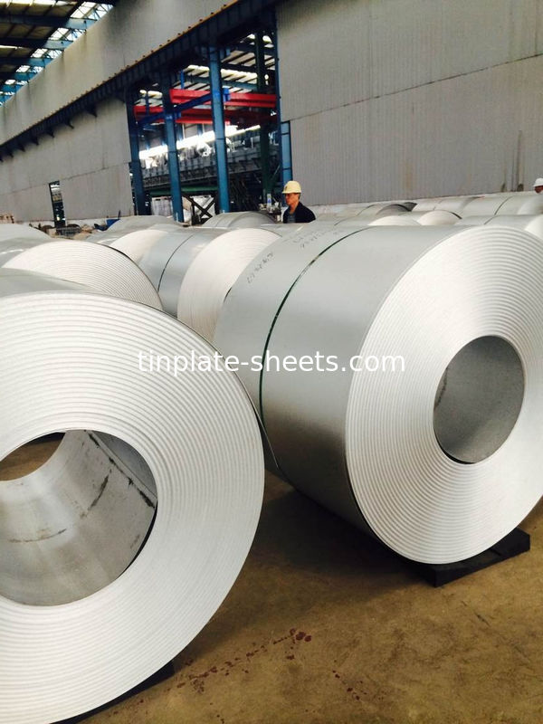 এমআর এবং এসপিসিসি উপাদান এবং 600mm-1160mm কাটা দৈর্ঘ্যের সাথে রাসায়নিক ক্যান এবং খাদ্য ক্যানগুলির জন্য টিনপ্লেট শীট কাটা