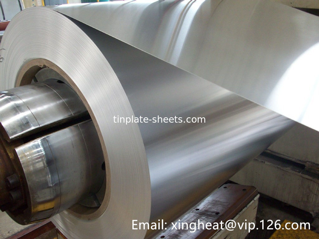 ক্ষয় প্রতিরোধী টিন প্লেট রোলস 420mm/508mm Id পানীয় ক্যান জন্য T3 T4