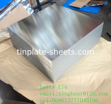 মিল কাটিং ইটিপি টিনপ্লেট টিন লেপা ইস্পাত 0.13mm-0.49mm বেধ