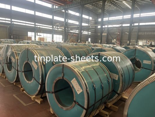 1.5-1.85MT ইলেক্ট্রোলাইটিক টিন প্লেট কয়েল T2/T2.5/T3/T4/T5/DR8/DR9 টেম্পার টাইপ