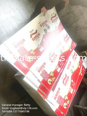 2.8/2.8 টিন প্লাস্টিক ইস্পাত 0.15mm-0.49mm বেধ EN10202 স্ট্যান্ডার্ড 2.0/2.0