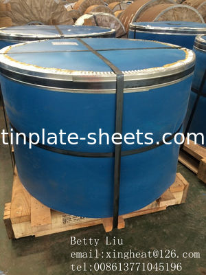 এমআর এবং এসপিসিসি উপাদান রাসায়নিক এবং খাদ্য ক্যান জন্য টিনপ্লেট শীট 0.15-0.49mm বেধ 600mm-1160mm কাটা দৈর্ঘ্য